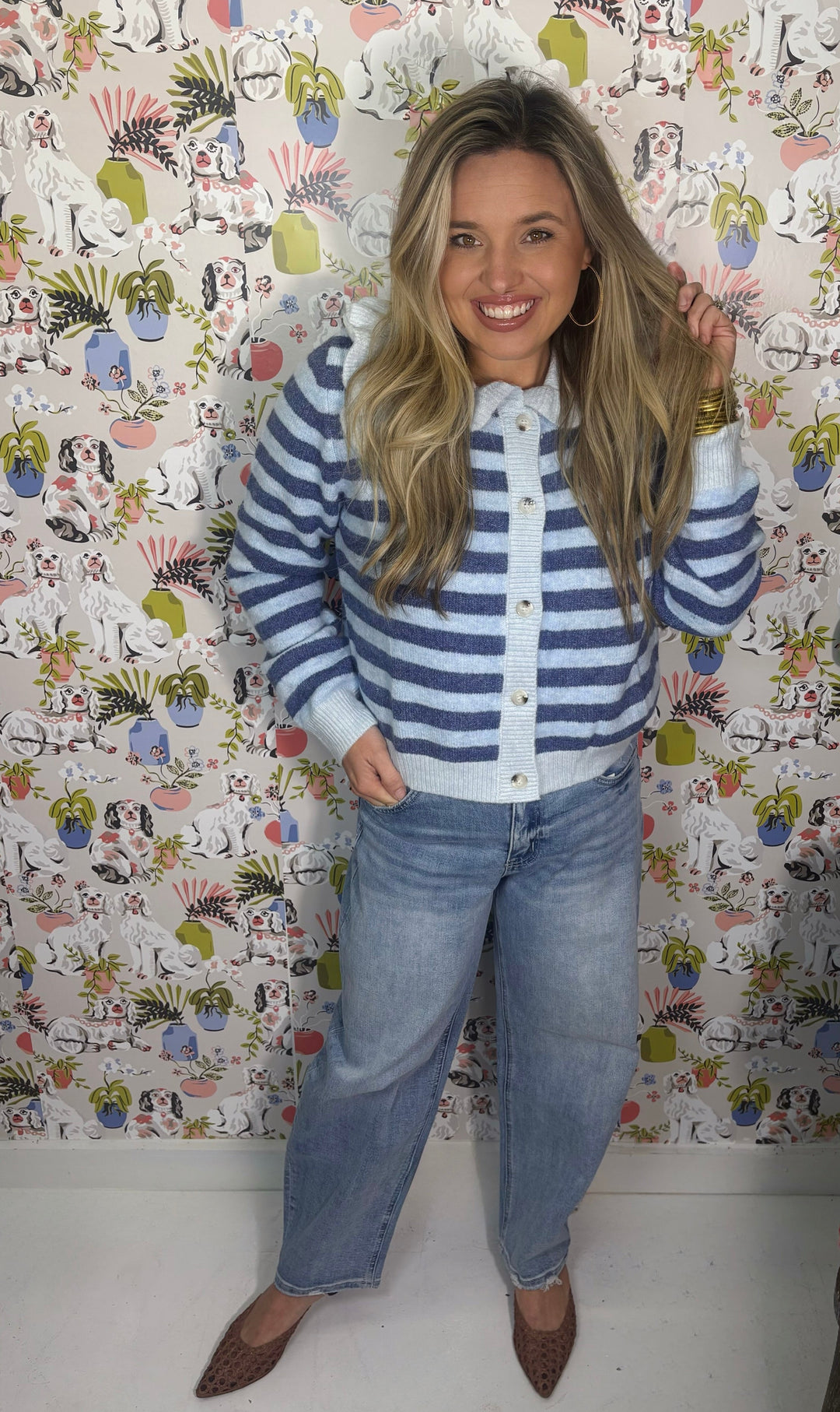 The Carolina Ruffle Cardigan