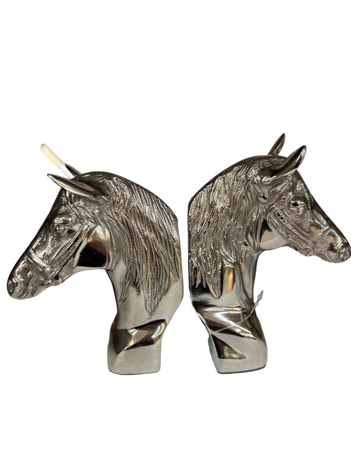 Regal Horse Head Bookends