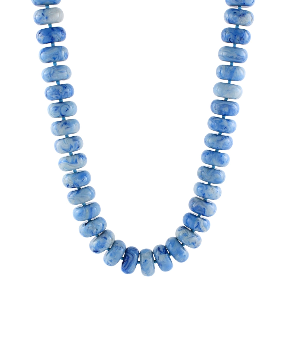 The Blue Willow Beaded Necklace