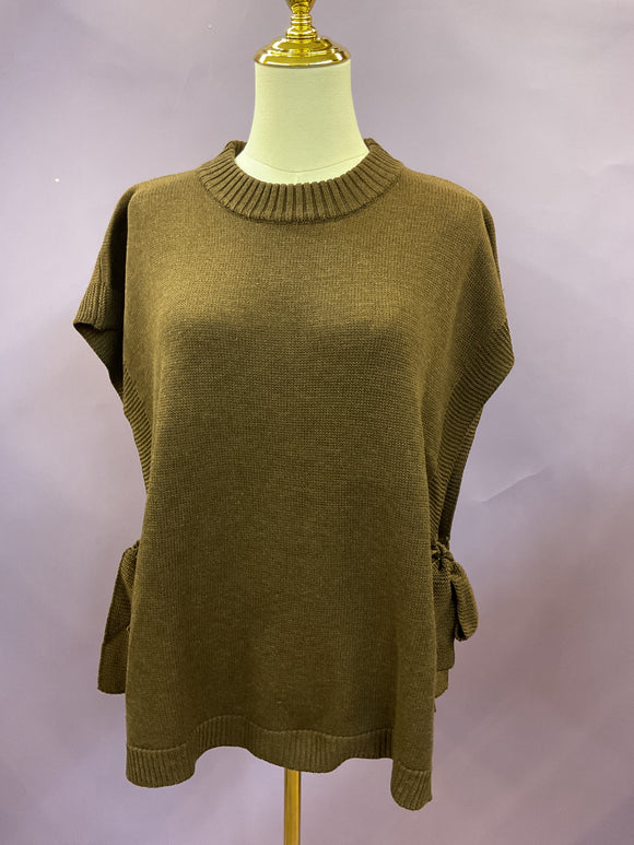 Brown Tie Sweater Vest