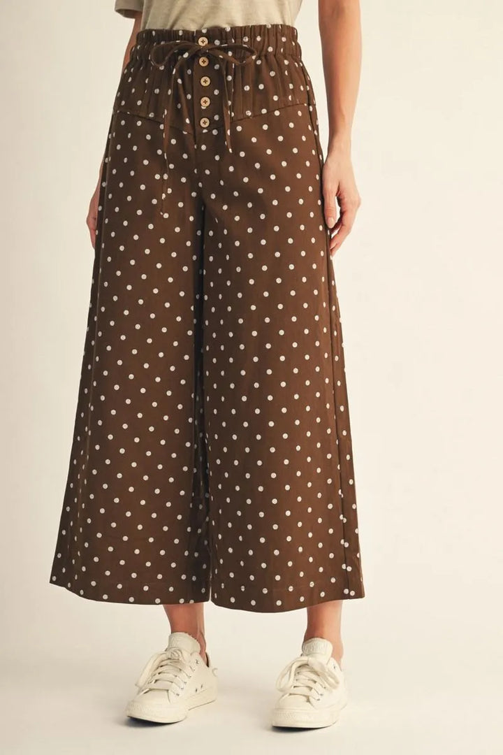 The Polka Party Pants | CHOCOLATE
