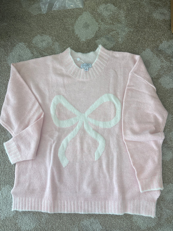 Pink Bow Sweater