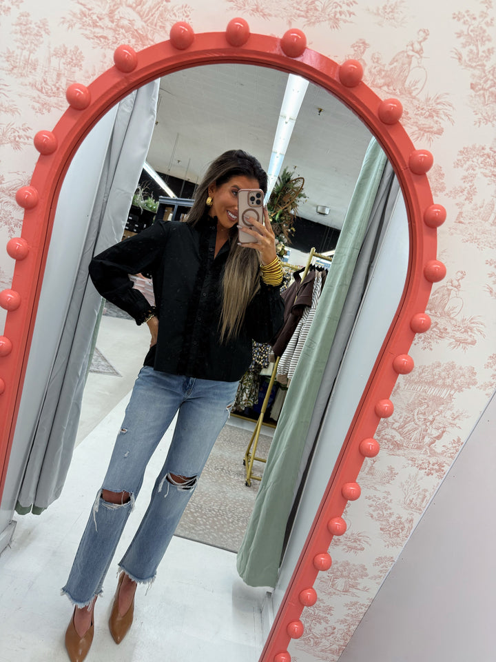 Black Button Up Blouse