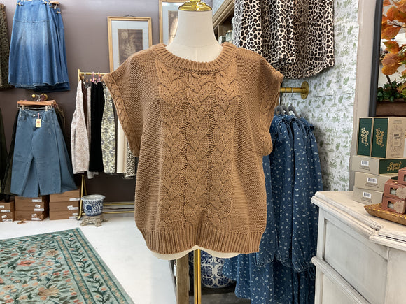 Tan Sweater Vest