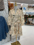 Cream Floral Dress