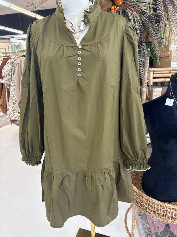 Olive Tress Dress