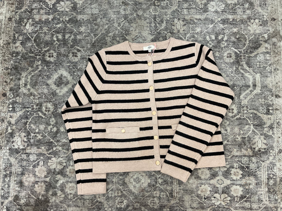 Striped Buttoned Top