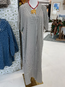 Striped Kaftan Dress