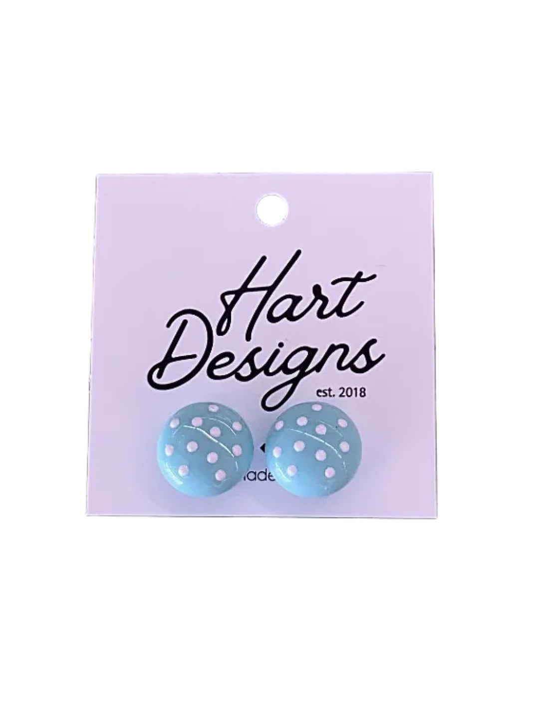 Minty Dot Studs