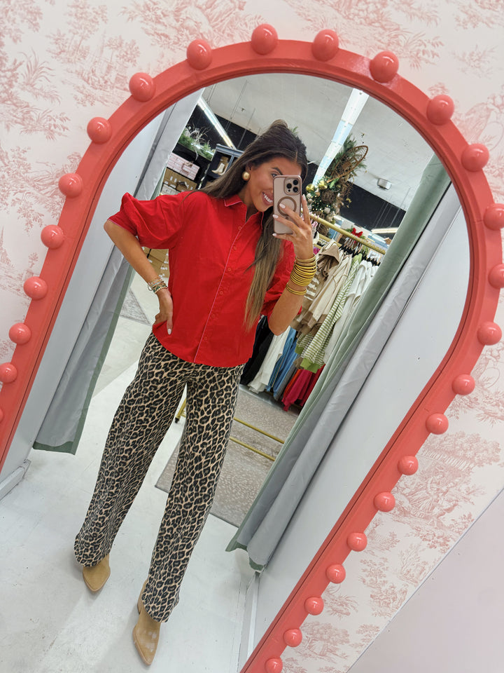 The Cherry Crush Poplin Top