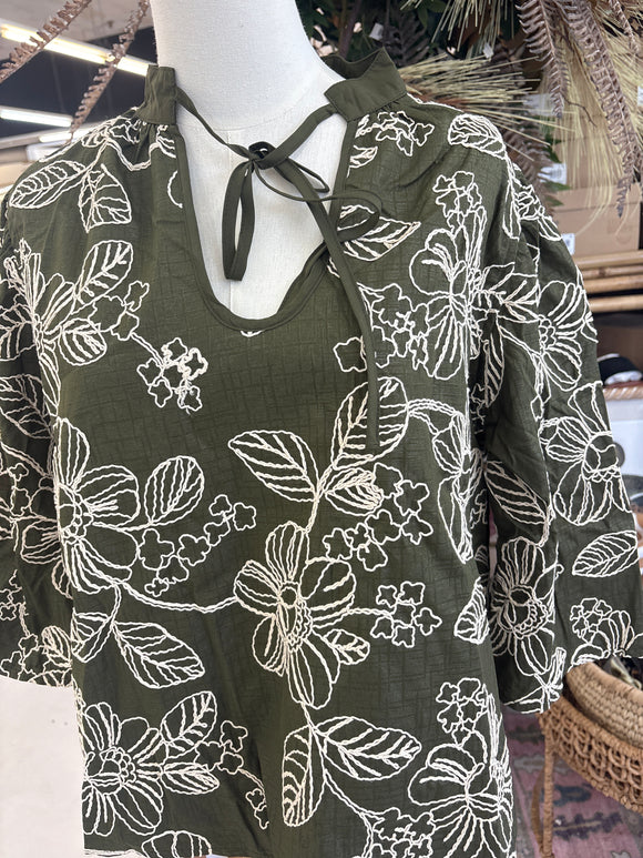 Magnolia flower Blouse