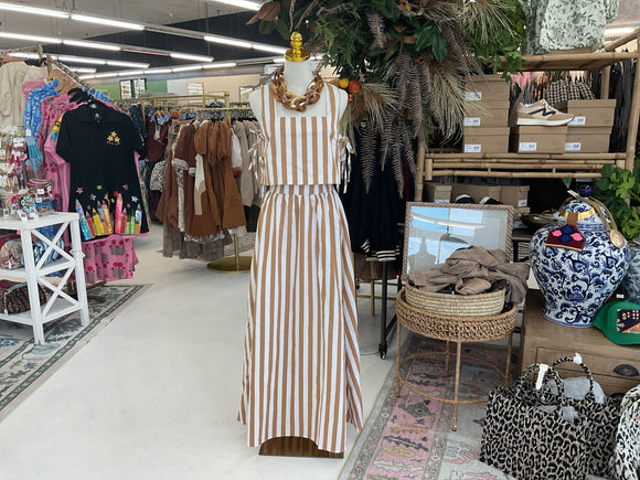 Neutral Striped Set