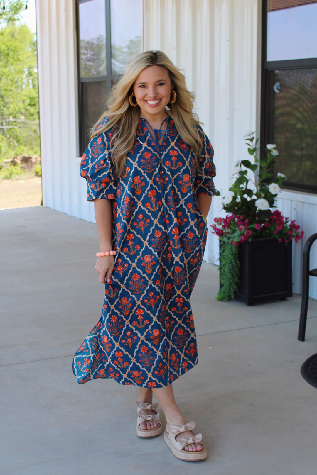 Wild Flower Burst Maxi Dress