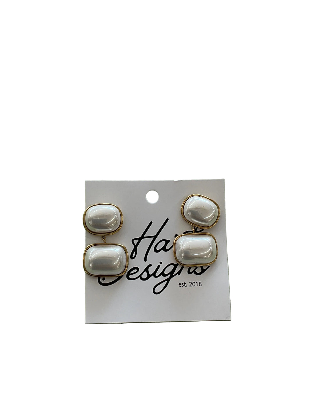 Pearl Charm Studs