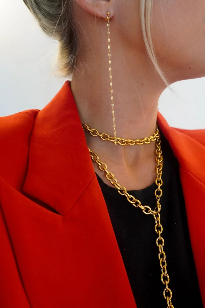 CHANSUTT PEARLS | XL DAINTY CHAIN EARRINGS