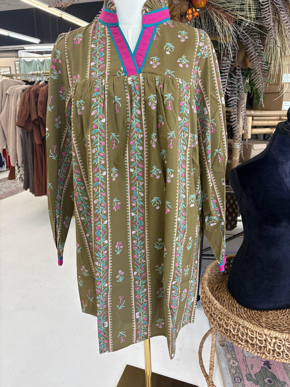 Fun Fall Floral Dress