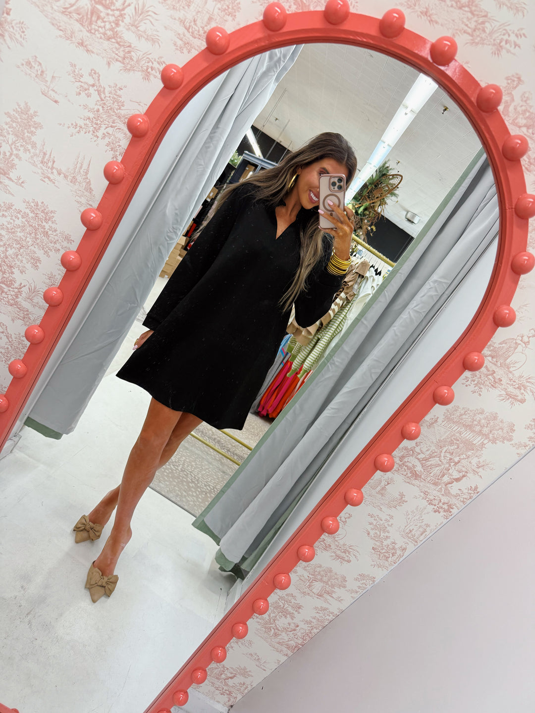 Black long sleeve dress
