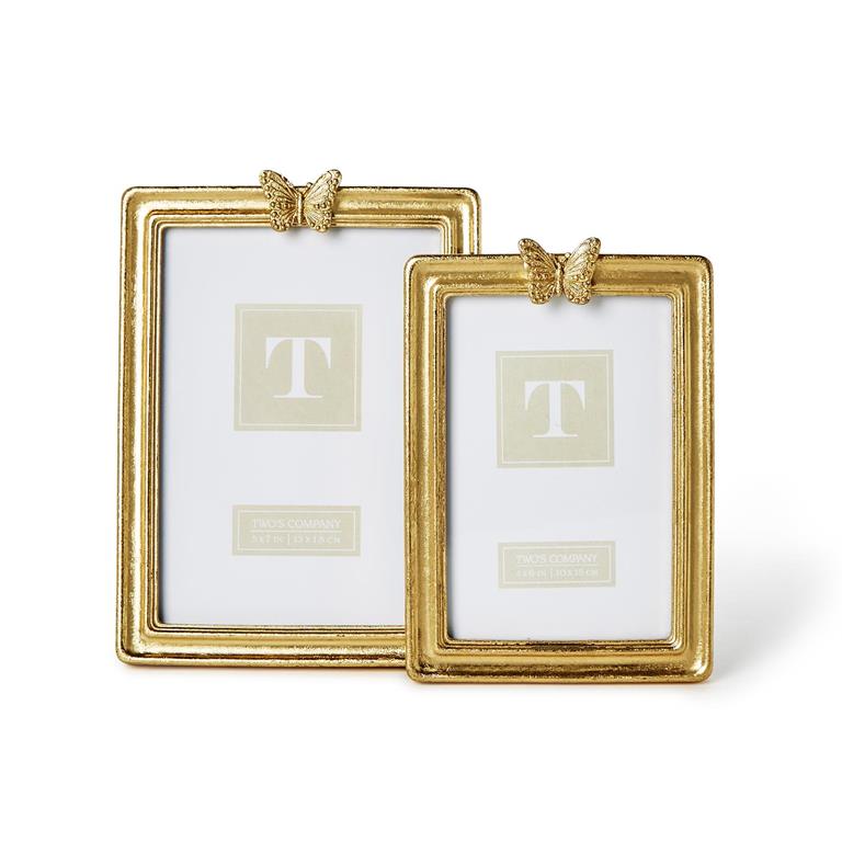 Golden Butterfly Photo Frames