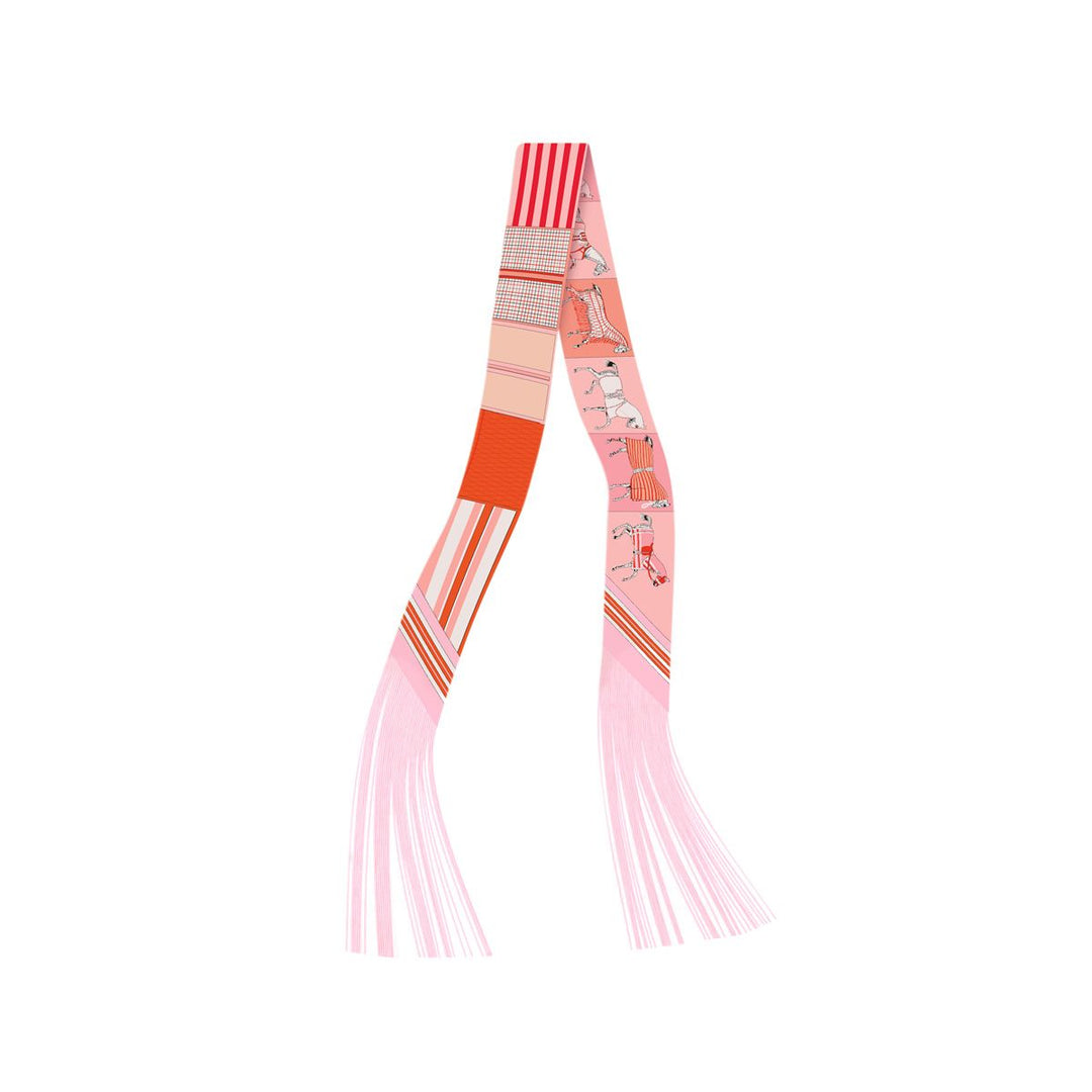 The Pink Derby Frilly Scarf