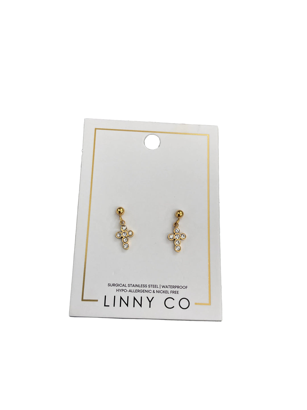 Screwback Stud -Millie Cross CZ