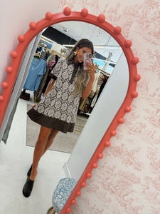 Mocha Floral Dress
