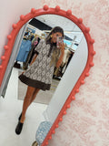 Mocha Floral Dress