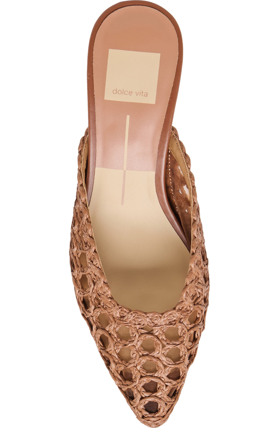 The Cleo Loop Raffia Kitten Heel Mules