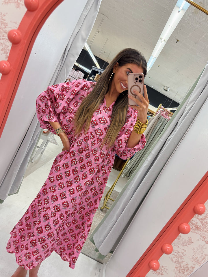 Waylon Midi Dress | Pink