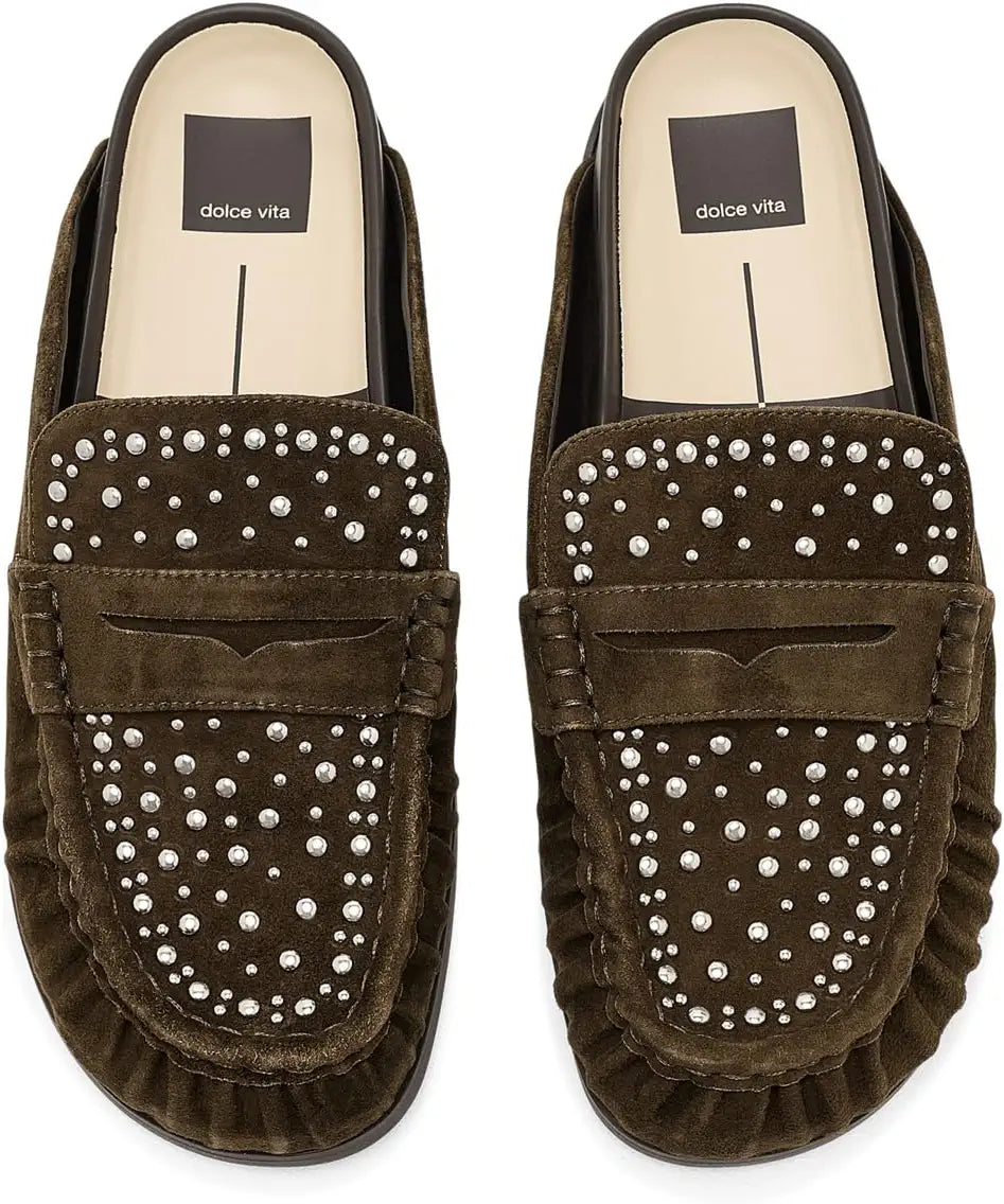 Jodero Stud Moss Suede | dolce vita
