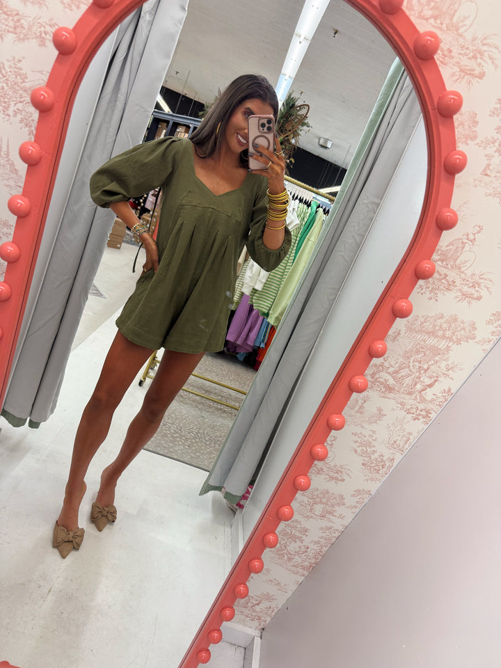 Green Moss Romper