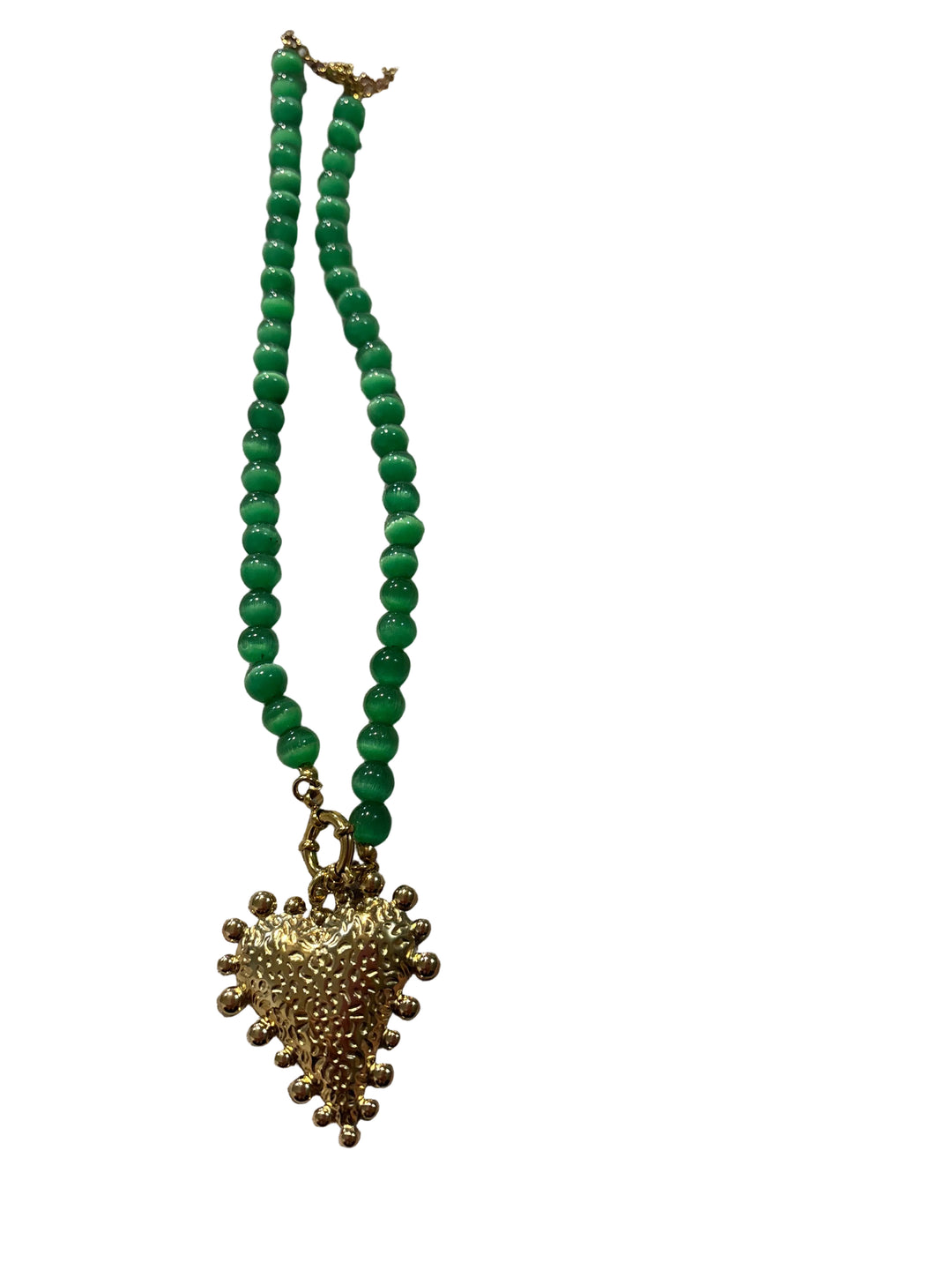 The Emerald Heart Charm Necklace