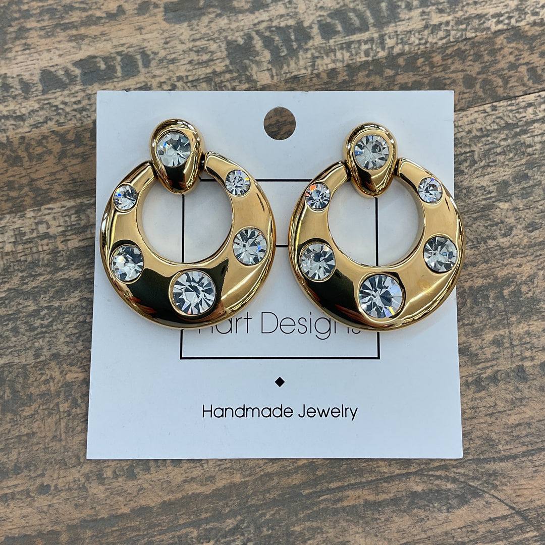 Gold Diamond Earrings