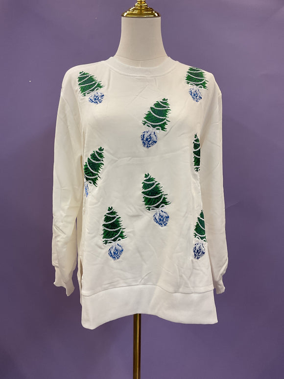 Lakelyn Blue Trees Sweatshirt