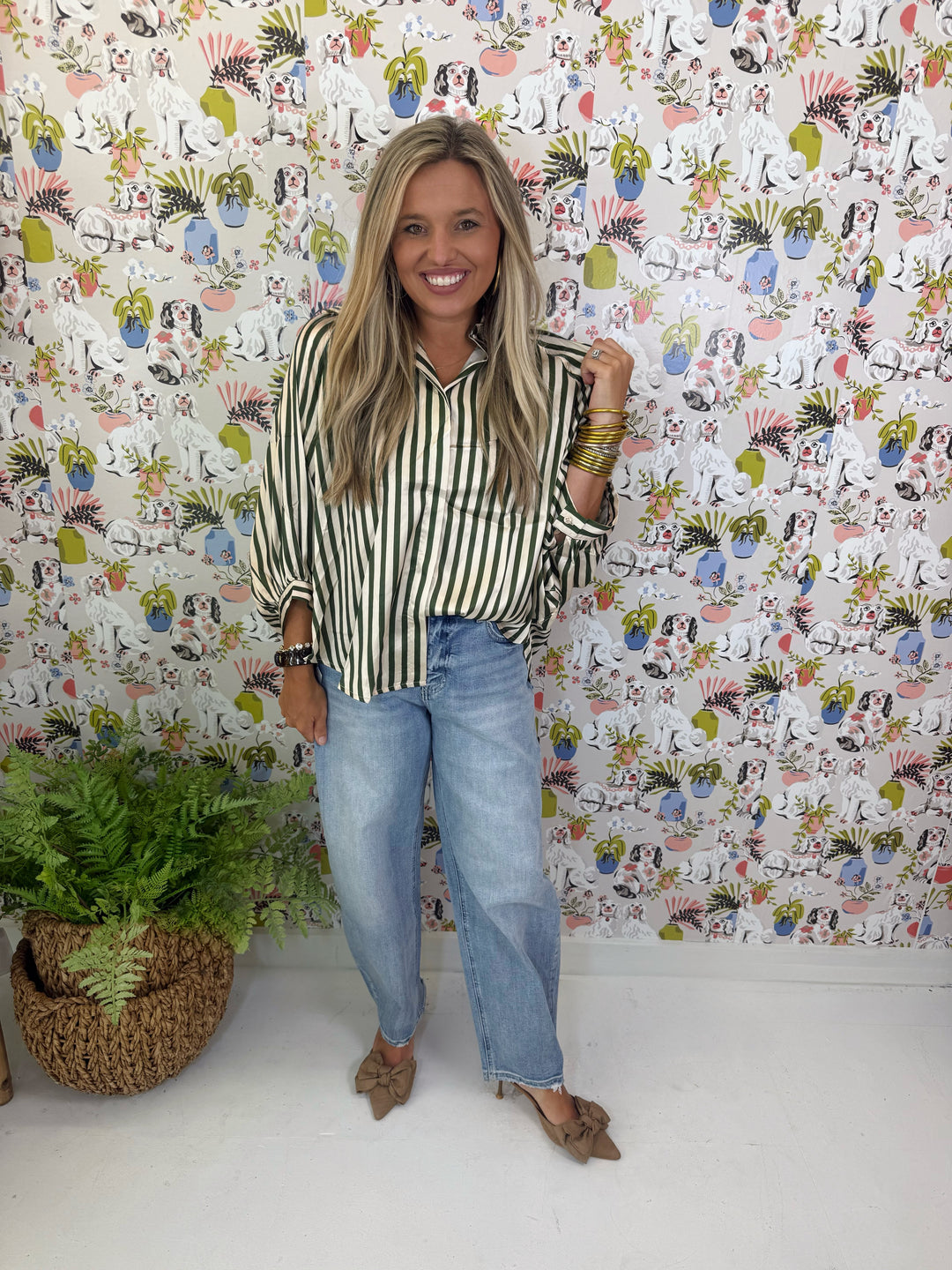 The Savannah Stripe Blouse