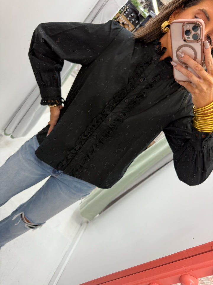 Black Button Up Blouse