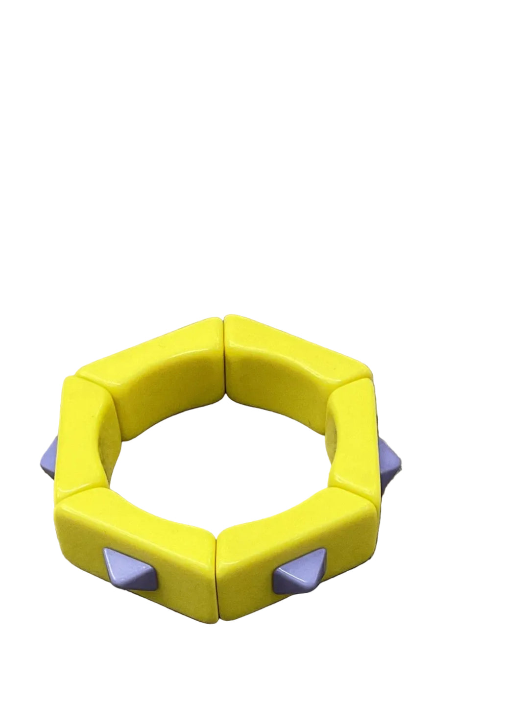 Yellow Spike Pop Bracelet