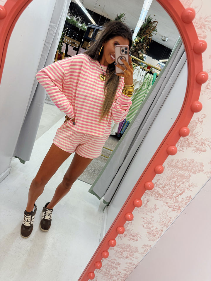 Pink Striped Set