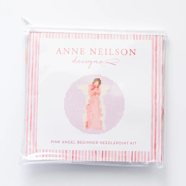Pink Angel Beginner Needlepoint Kit