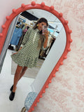Olive Floral Dress