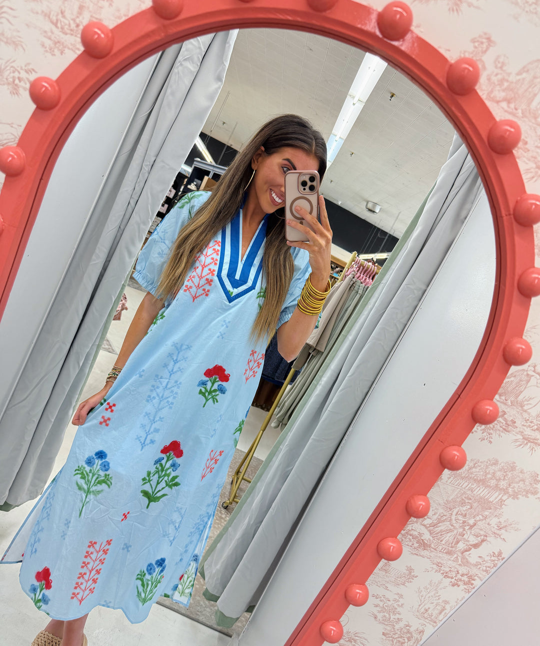 Blue Floral Maxi