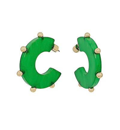 The Studded Resin Hoops