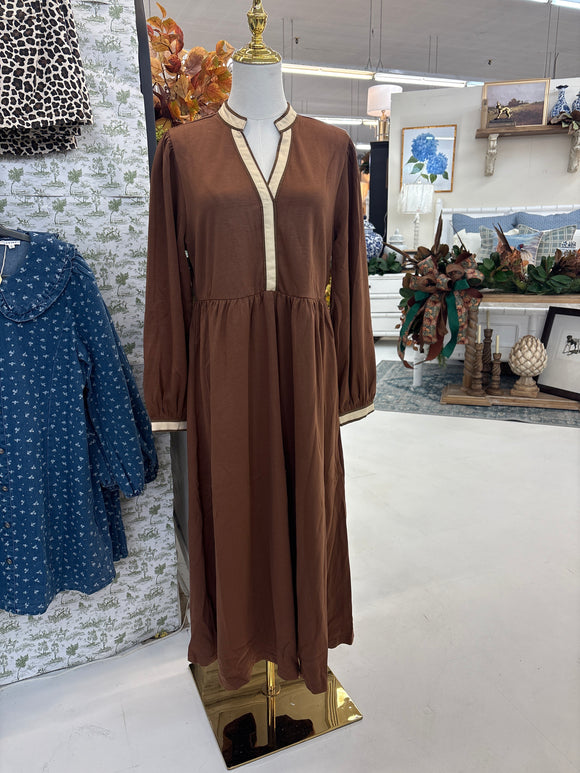 Mocha Long Dress