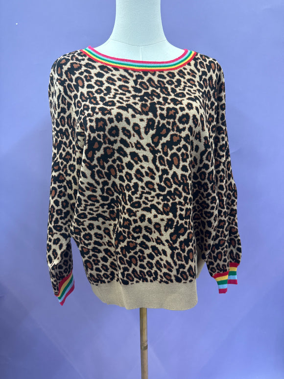 Leopard Rainbow Sweater
