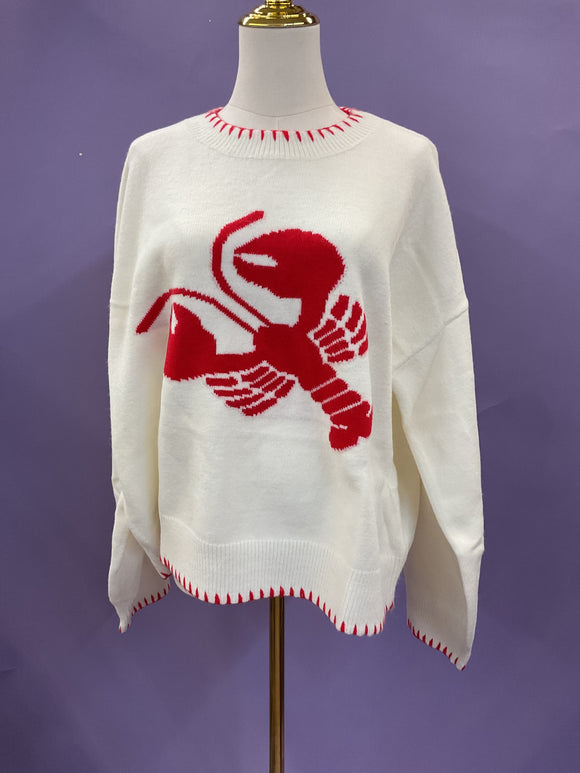 Crimson Catch Knit