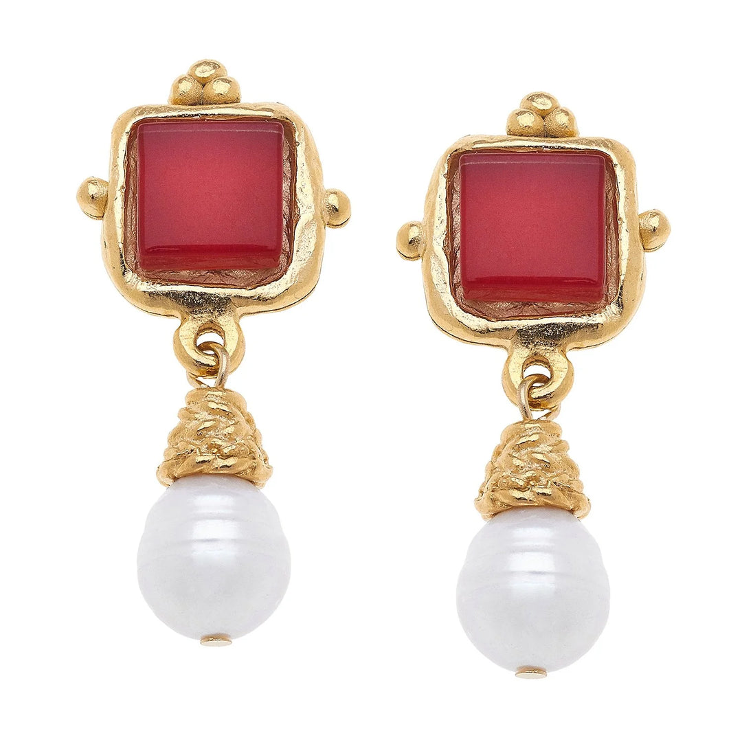 Susan Shaw Colored Gemstone Earrings