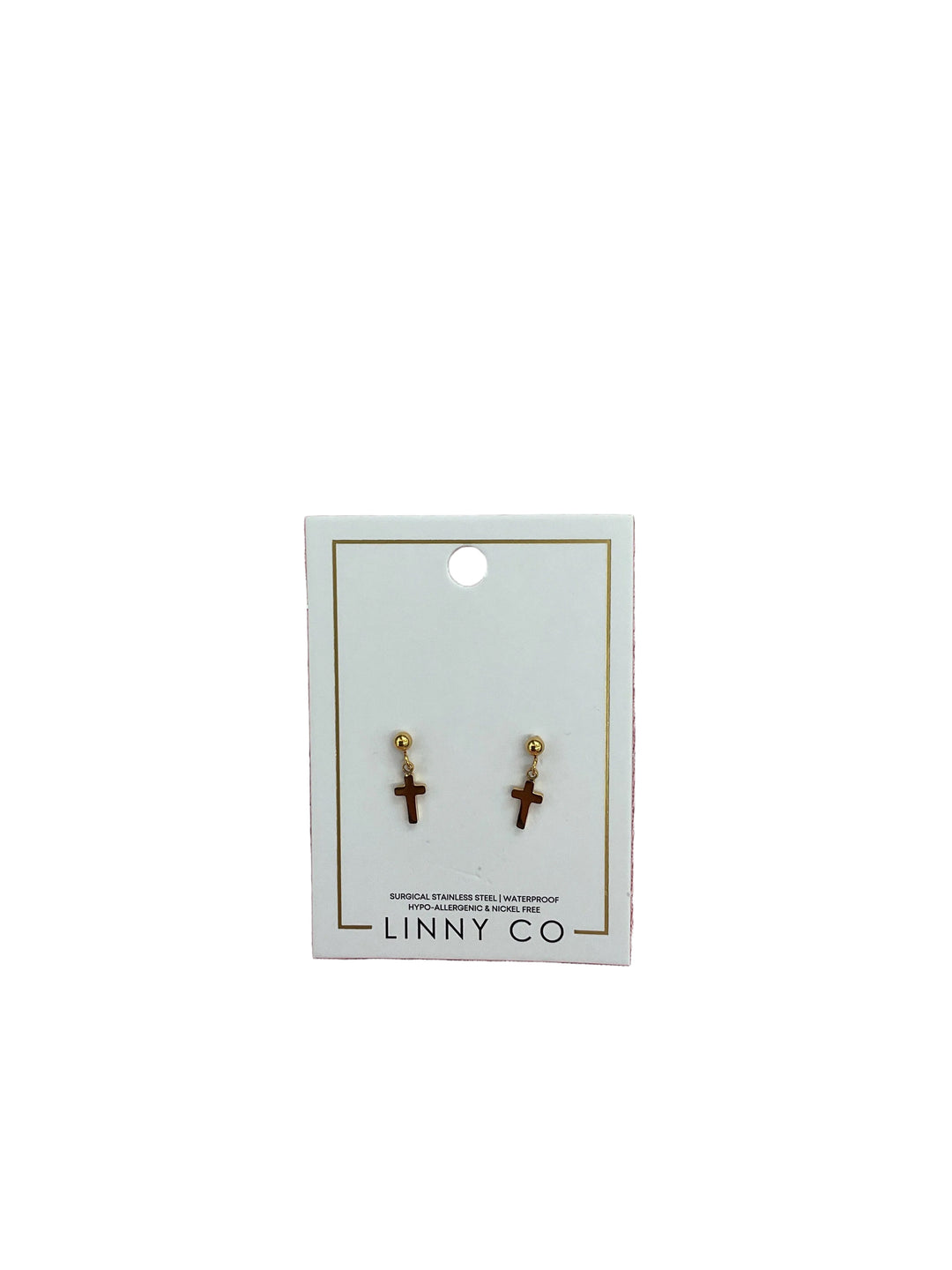 Screwback Stud - Millie Cross Gold