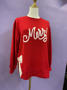Merry Bow Sweatshirt