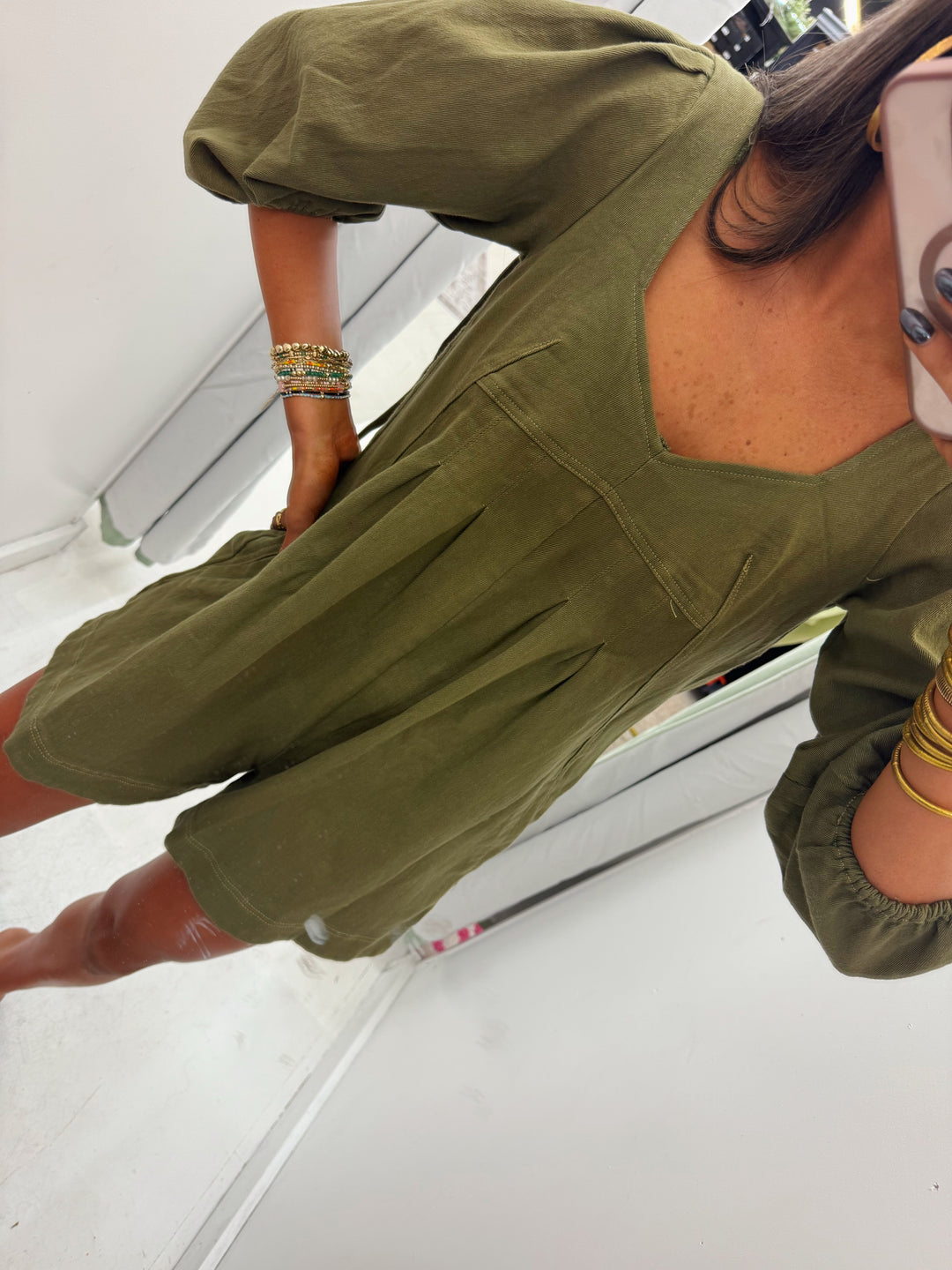Green Moss Romper