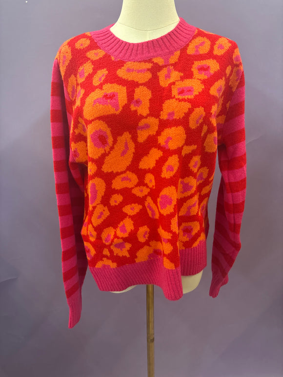 Pink Leopard Sweater