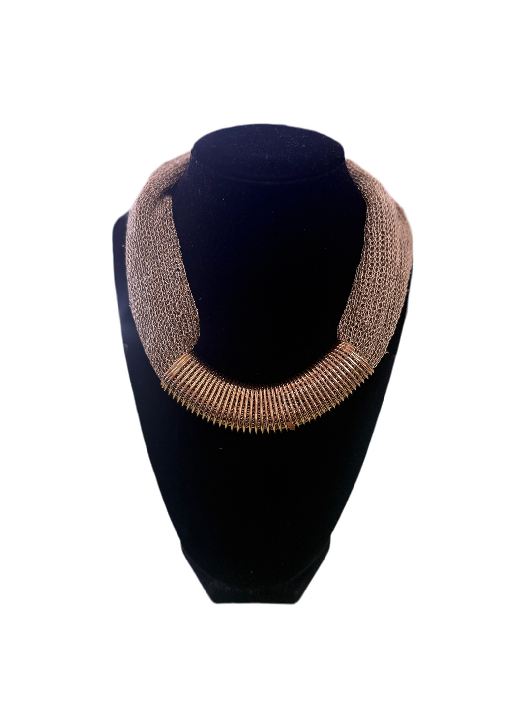 Golden Spine Collar Necklace